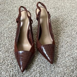 Brown Casual Dress Heels